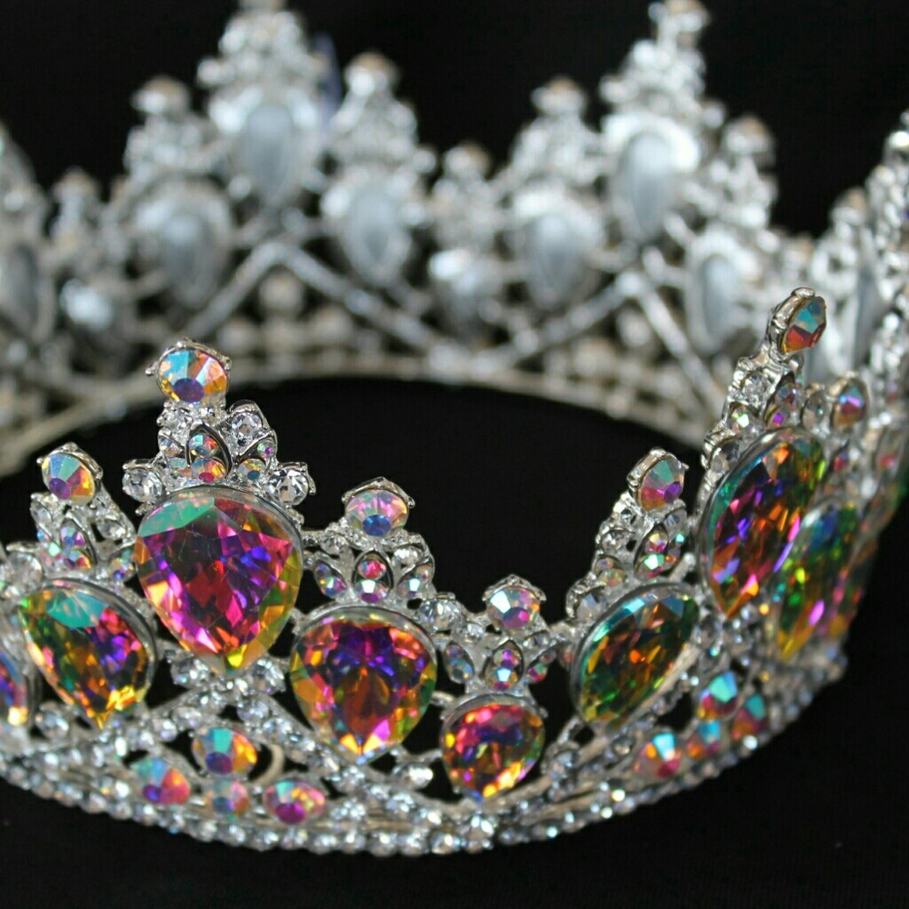 Iridescent jeweled tiara